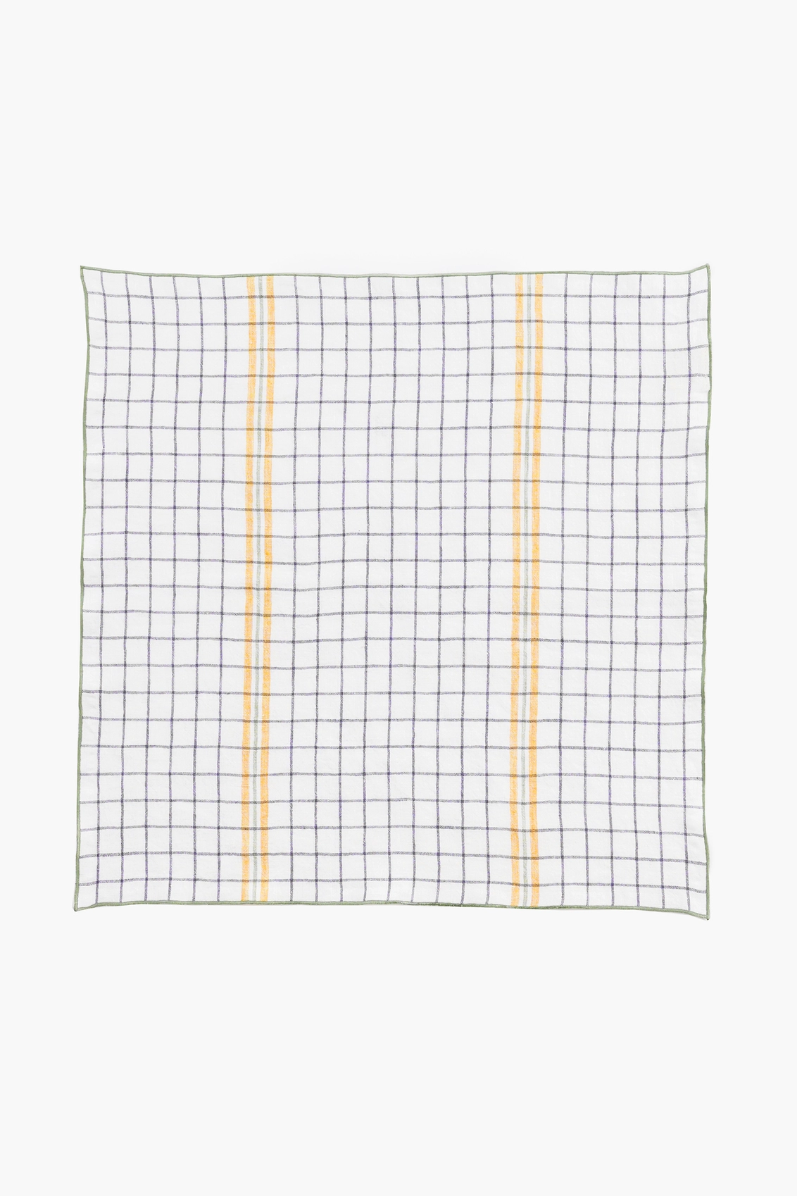 Checkered Linen Napkin Yellow - 10"