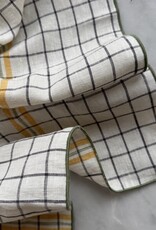 Checkered Linen Napkin Yellow - 10"