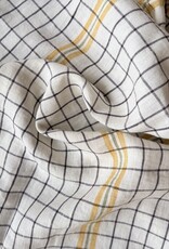 Checkered Linen Napkin Yellow - 10"