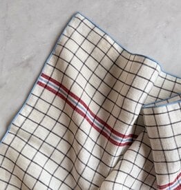 Checkered Linen Napkin Red - 10"