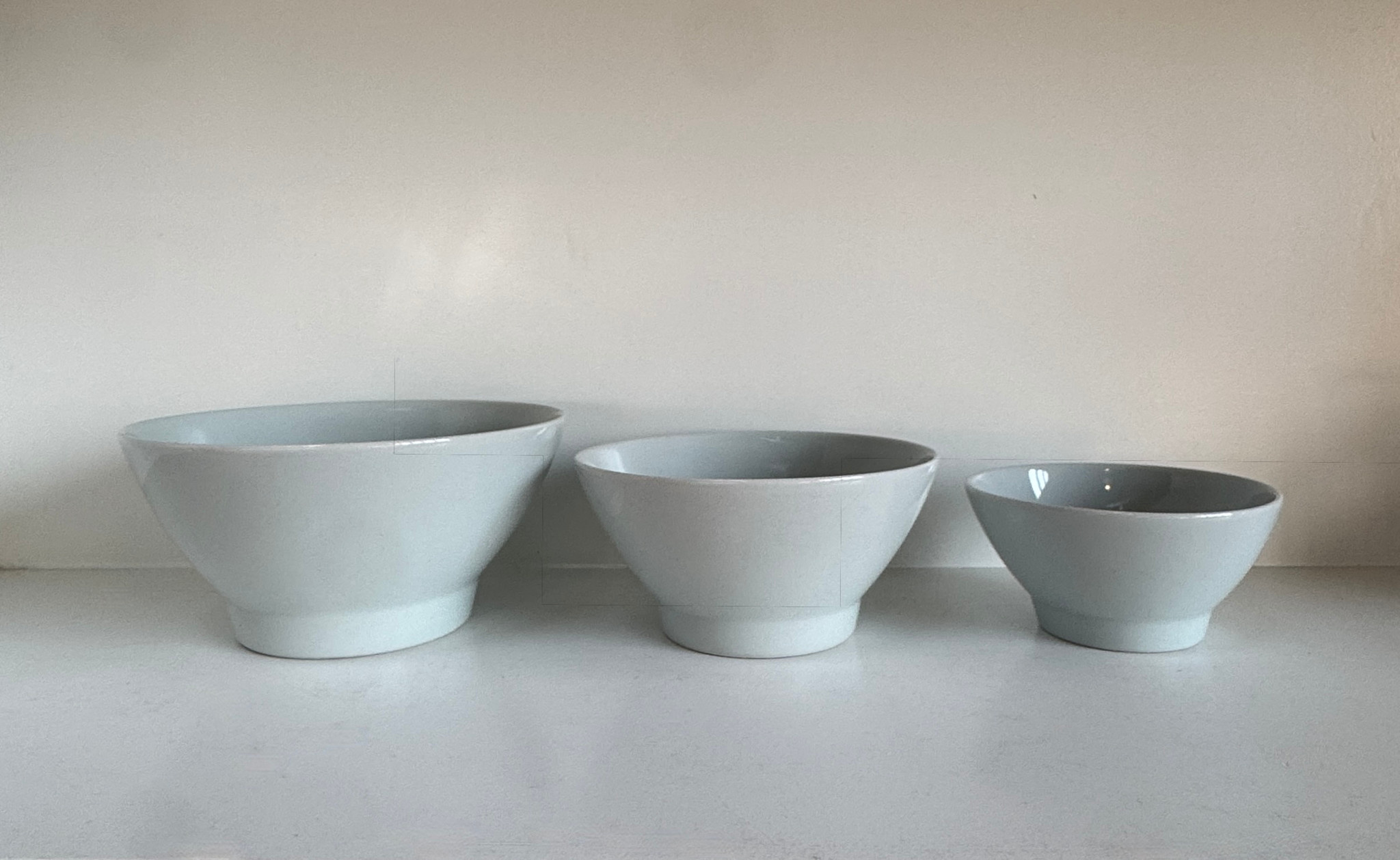 Common Everyday White Porcelain Rice Bowl - 7" Large