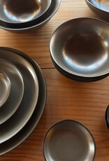 Alongu Alongu Plate Tenmoku Brown -4"