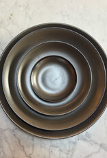 Alongu Alongu Plate Tenmoku Brown -4"