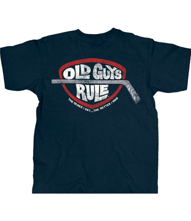 Old Guys Rule -The Older I Get / Hockey - Navy