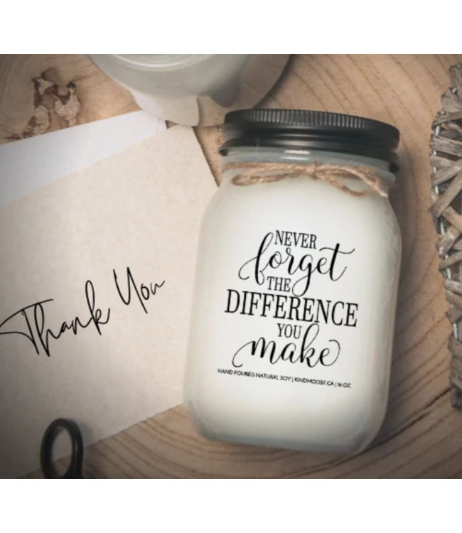 KindMoose Candle Company - Never Forget the Difference You Make 16oz