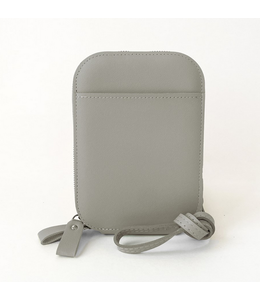 Vegan Leather Wallet and cross Body purse - Grey