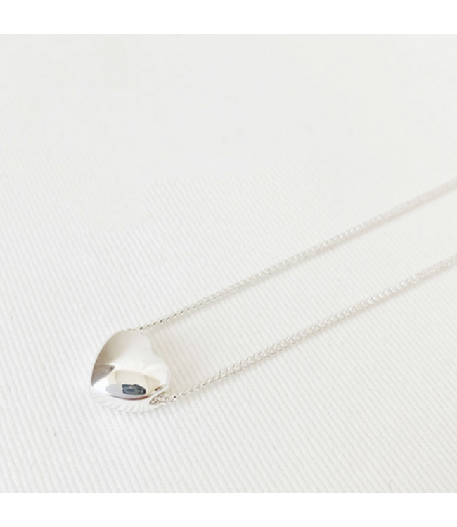 Caracol Little Heart Necklace Silver