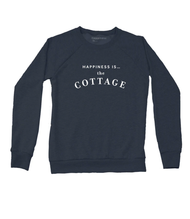 Happiness is... -The Cottage sweatshirt- True Navy