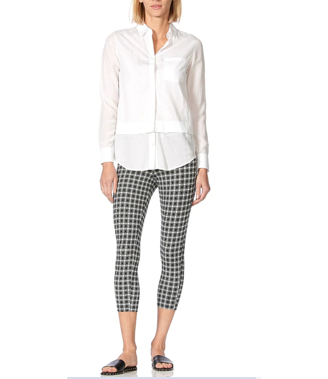 Hue Gingham Blackout Capri - The Loop 