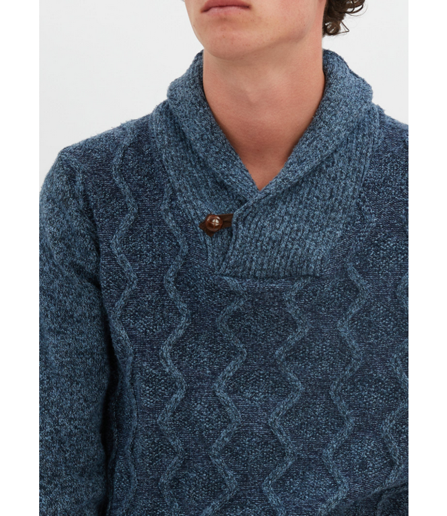 Point Zero Men Shawl Neck Sweater 
