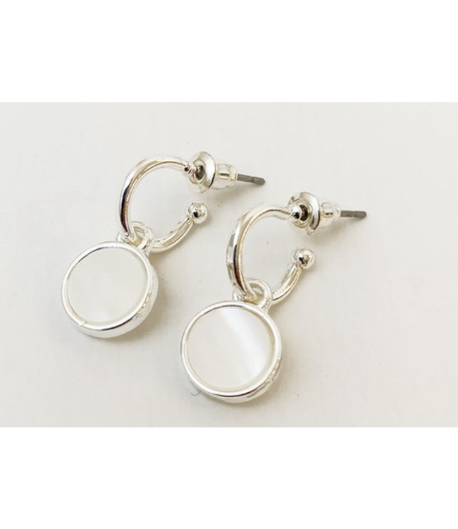 Small Shell Earrings - Silver