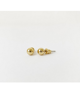 Caracol Mini Metal Ball Earring - Gold