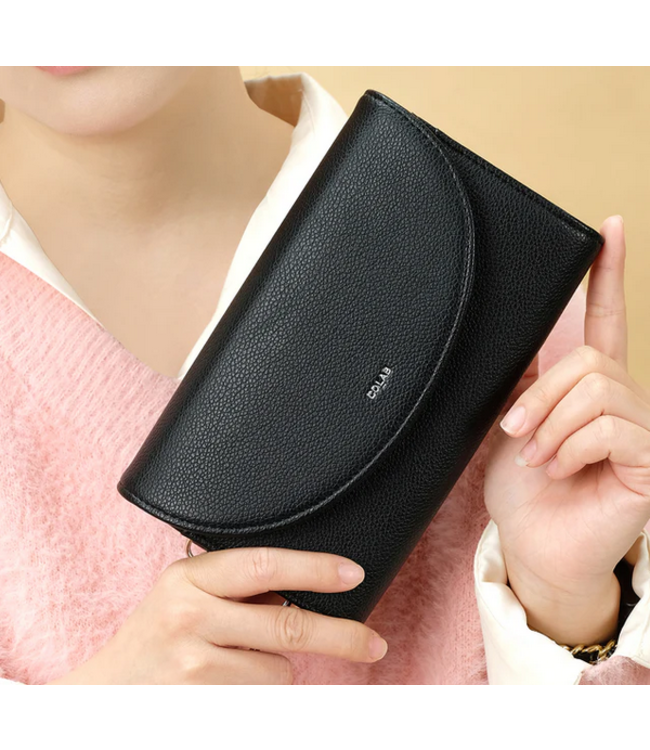 Co Lab Purses -Co Lab Braid & Lock 'COVE' Wallet - Black