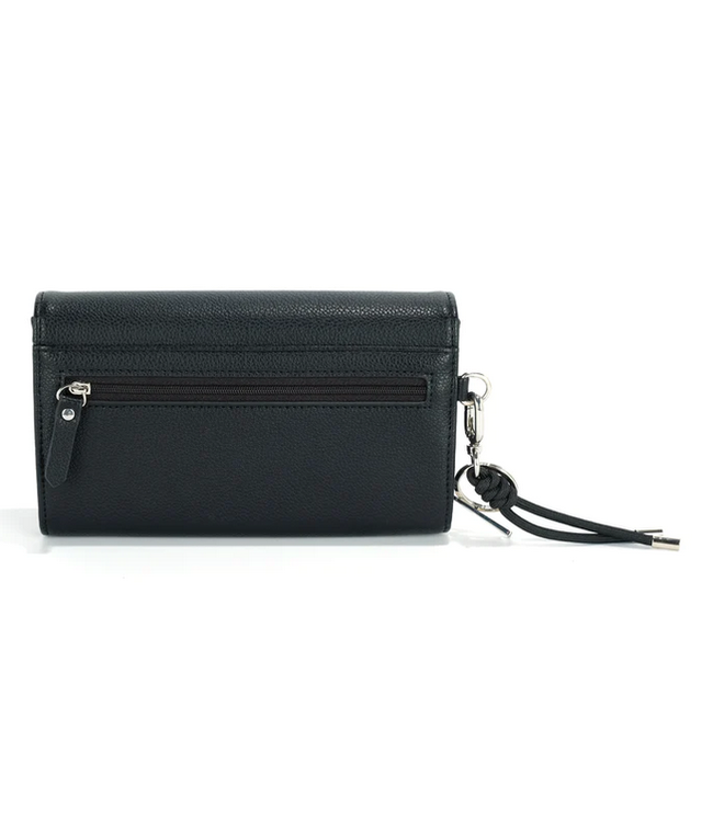 Co Lab Purses -Co Lab Braid & Lock 'COVE' Wallet - Black