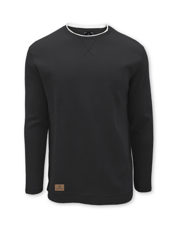 Point Zero men Long sleeve crew neck - black