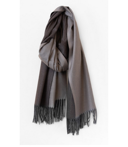 Caracol Large Soft Double Sided Scarf - Tpe/Brn