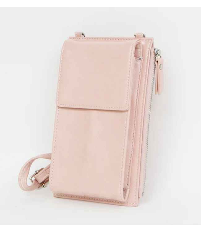 Caracol 2/1 Crossbody with Cell Pocket -Pink