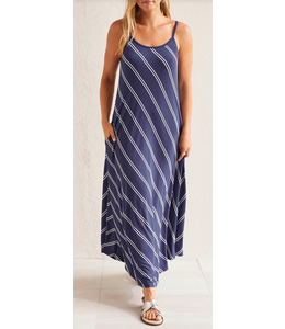 Tribal Jersey Maxi Dress - Jet Blue