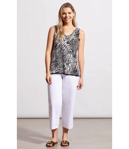 Tribal Reversable v-neck cami black/white