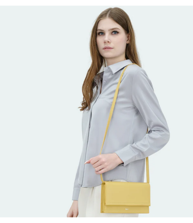 Co Lab Purses 'KAIA' Organizer Clutch / Crossbody- Canary