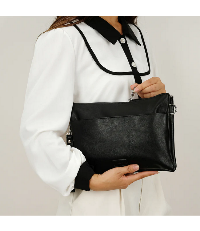 Co Lab Purses Gambit 'SARA' Crossbody / Clutch - Black