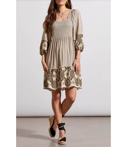 Tribal Wear 2 ways embroidered dress-French oak