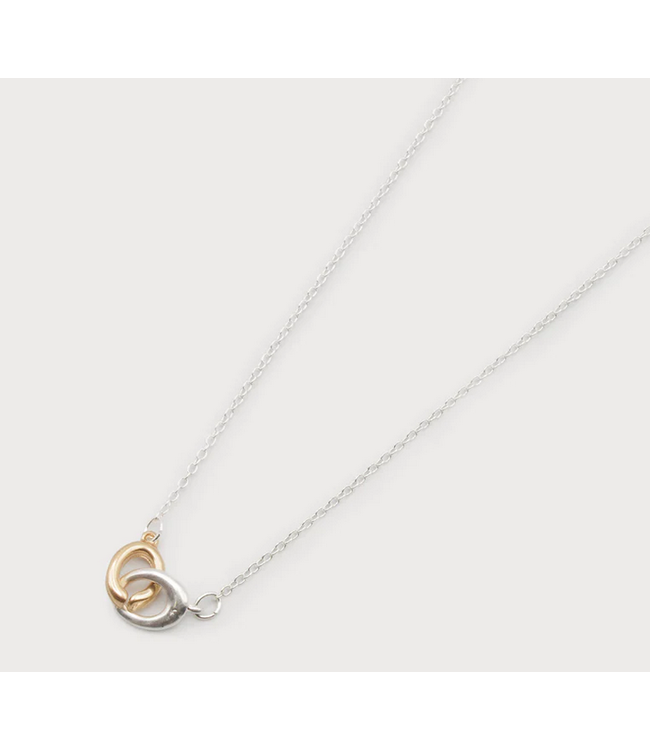 Caracol Silver Chain with Gold & Silver Rings