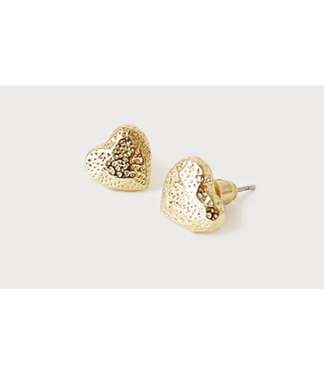 Caracol Gold Little Heart Earrings on Posts
