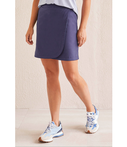 Tribal T4- Pull on faux wrap skort- Jet Blue