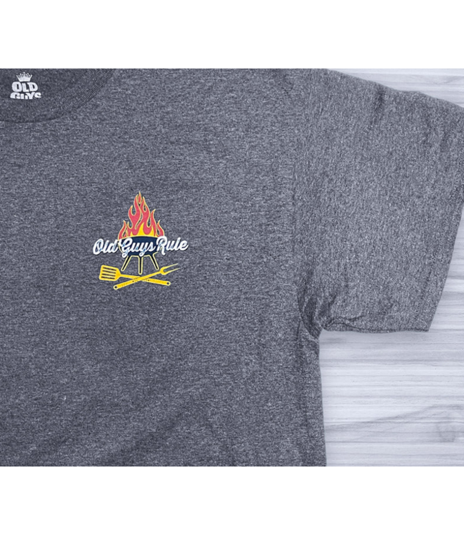 Old Guys Rule -Grillyard - Dark Heather Grey
