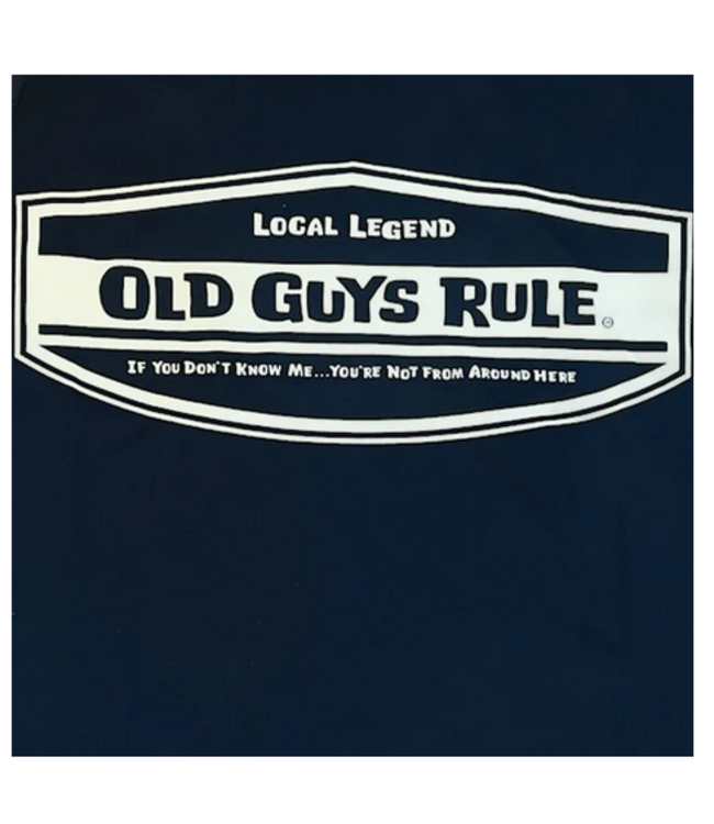 Old Guys Rule -Zip Hoodie Fleece Local Legend - Navy