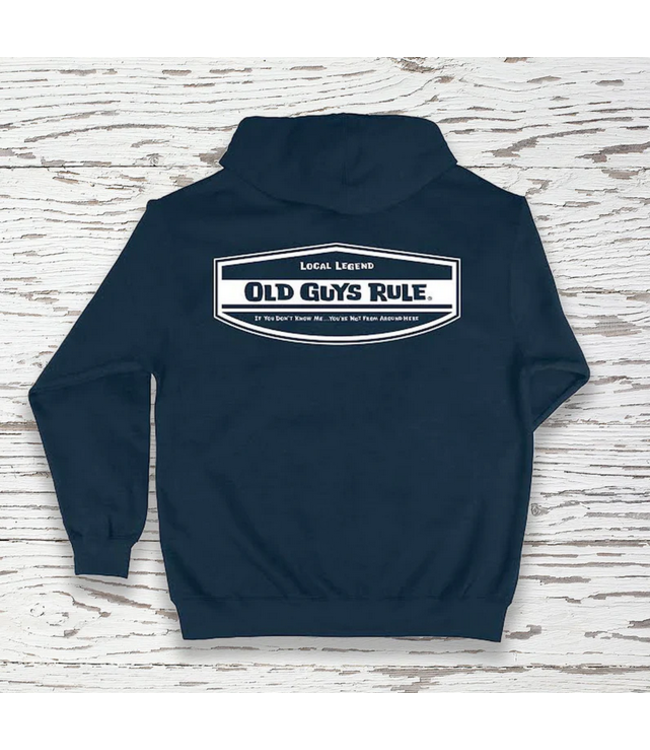 Old Guys Rule -Zip Hoodie Fleece Local Legend - Navy