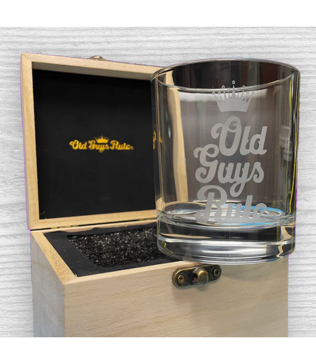 Old Guys Rule -  Whiskey glass