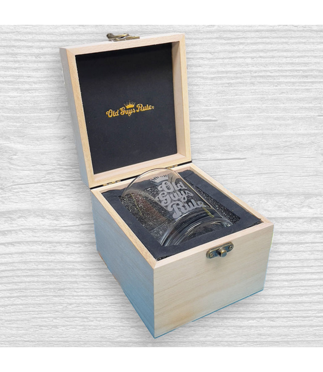 Old Guys Rule -  Whiskey glass