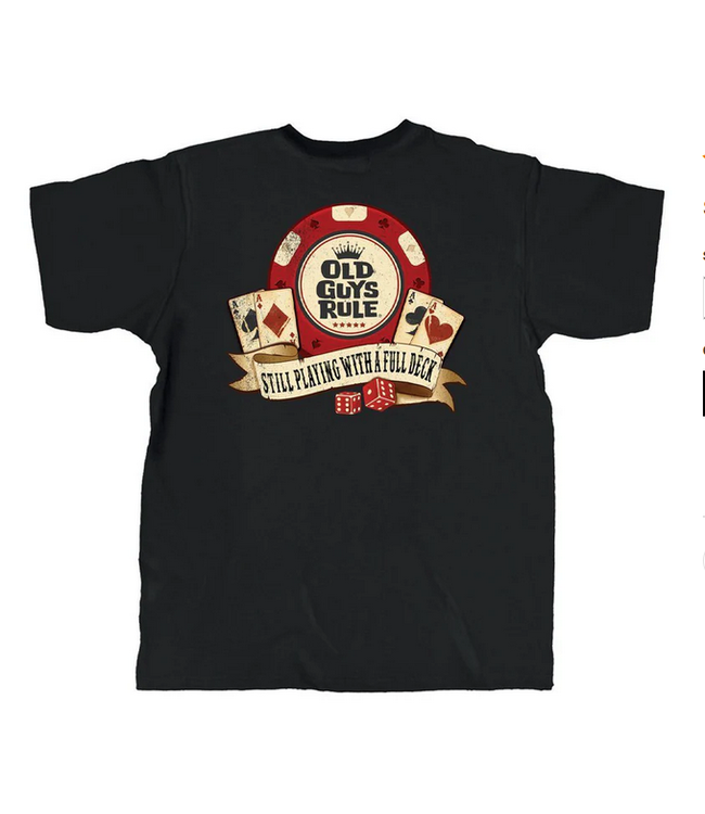 Old Guys Rule - Poker - Black