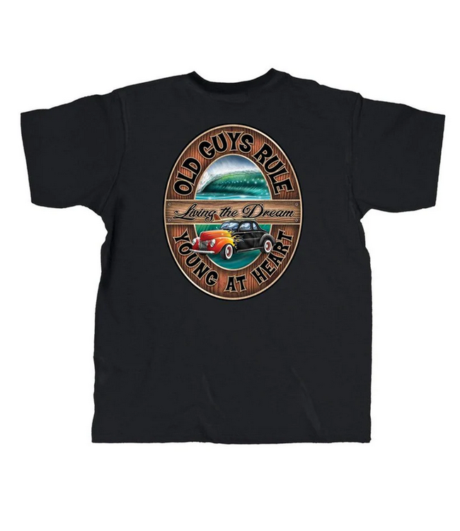 Old Guys Rule - Living the Dream - Black