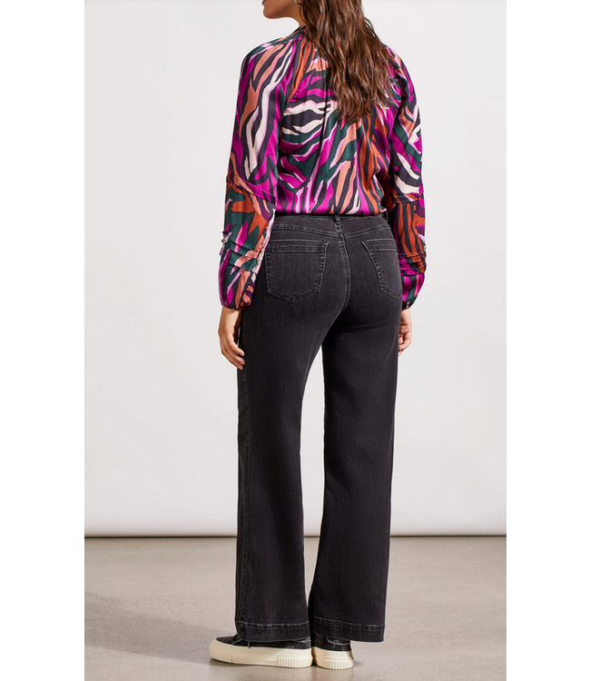 Tribal - Audrey pull on wide leg - Dusty Black