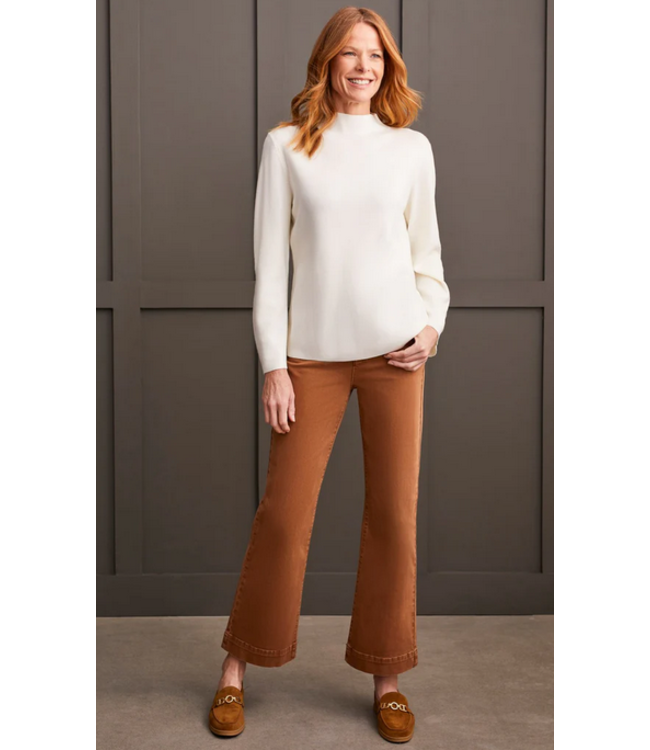 Tribal - Funnel neck -Cream