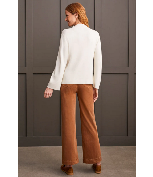 Tribal - Funnel neck -Cream