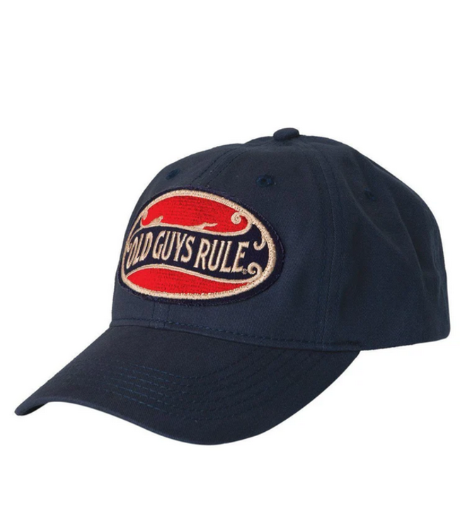 Old Guys Rule - The older I get- Oval decal hat - Navy