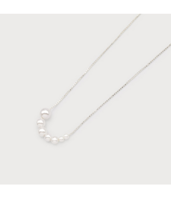 Caracol -Little pearl balls- Silver