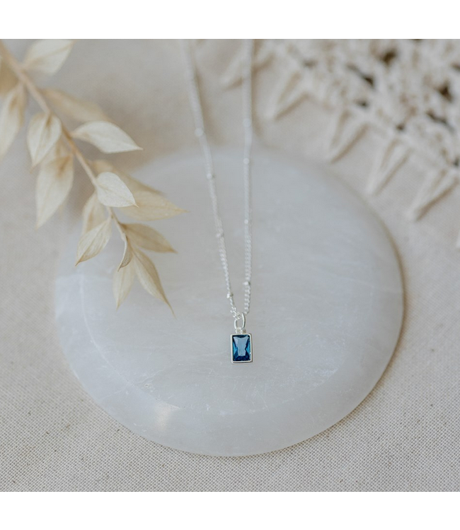 Glee - Glim Necklace silver- Blue