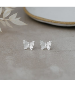 Glee -Butterfly studs- Silver