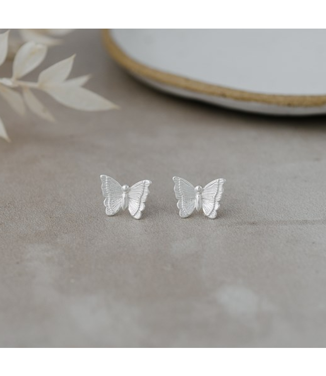 Glee -Butterfly studs- Silver