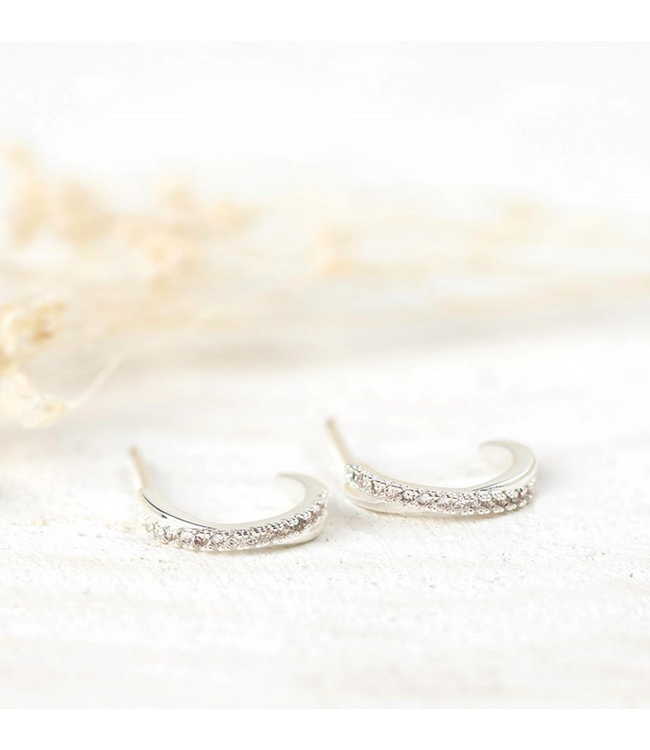 Glee - Tiny Dancer hoops- Silver
