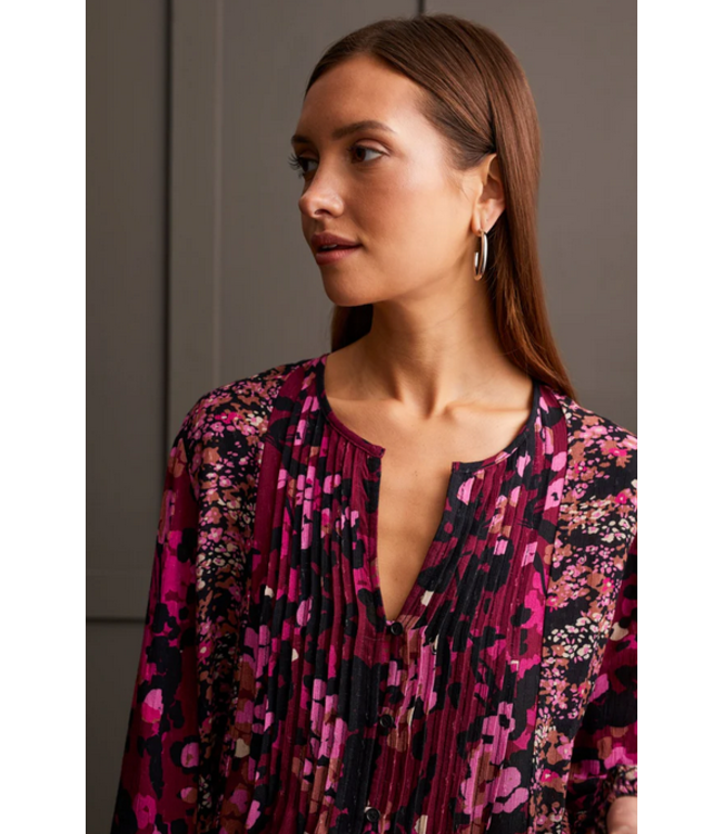 Tribal -Button up blouse combo- Port Wine