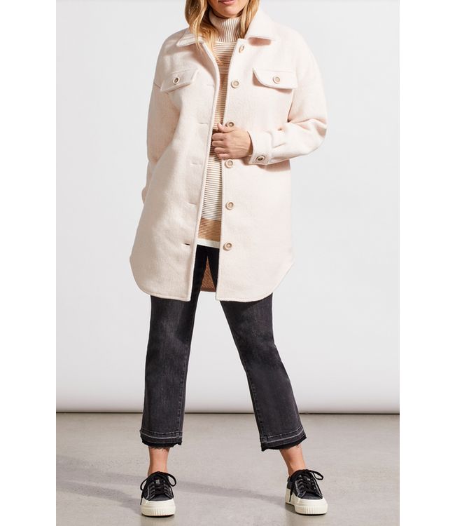 Tribal -Boiled wool jacket - Blush