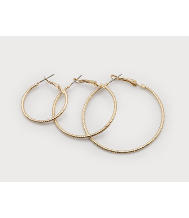 Caracol - Trio of Hoops - Gold