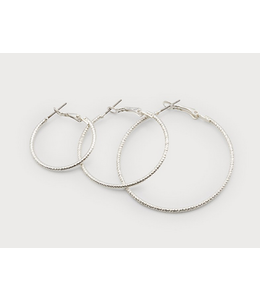 Caracol - Trio of Hoops - Silver