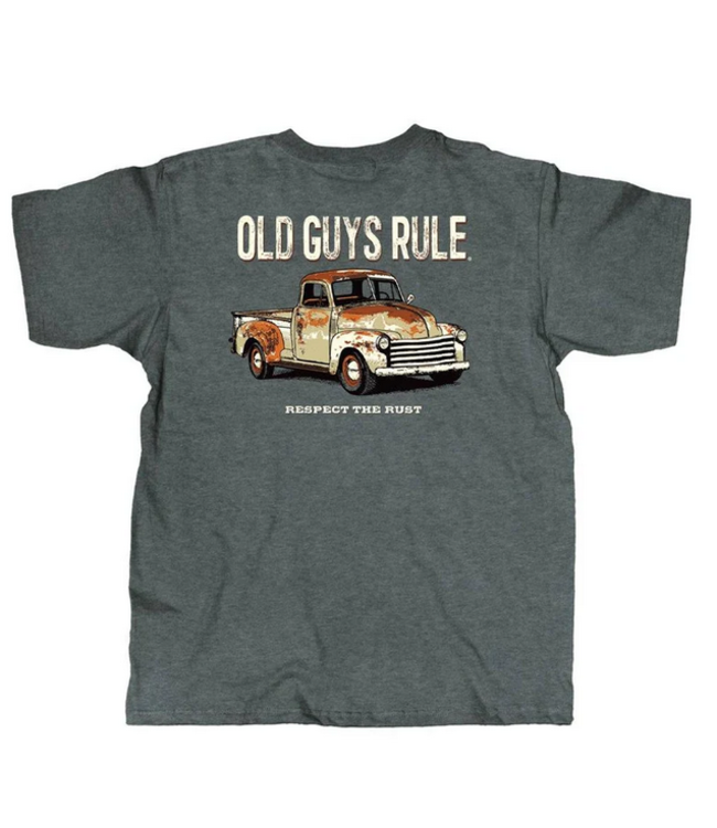 Old Guys Rule - Rusty truck- Grey